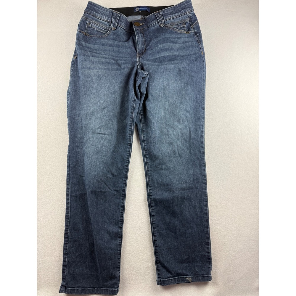 Democracy Absolution Womens 16W Medium Wash Straight Leg Stretch Jeans WQ41560CD